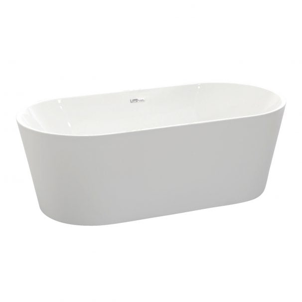 ANZZI CHAND SERIES 5.58 Ft. Freestanding Bathtub In White