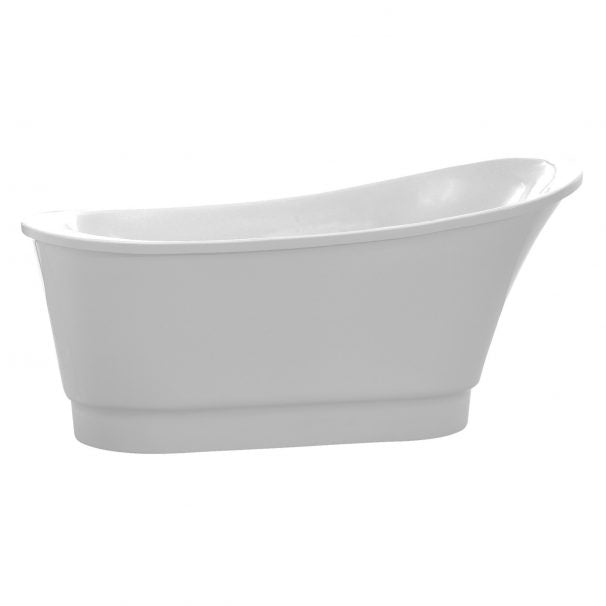 ANZZI PRIMA 67 IN. Acrylic Flatbottom Non-Whirlpool Bathtub In White