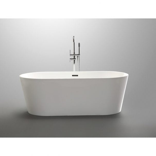 ANZZI CHAND SERIES 5.58 Ft. Freestanding Bathtub In White