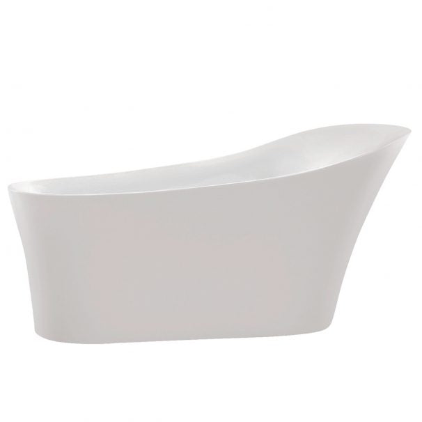 ANZZI MAPLE SERIES 5.58 Ft. Freestanding Bathtub In White