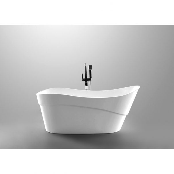 ANZZI KAHL SERIES 5.58 Ft. Freestanding Bathtub In White