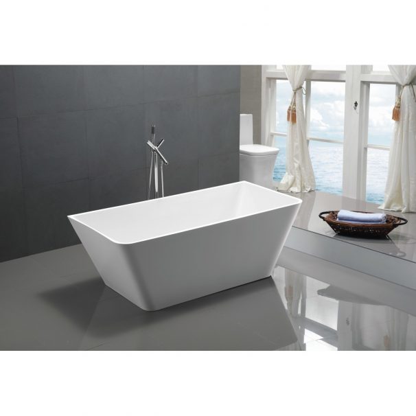 ANZZI ZENITH SERIES 5.58 Ft. Freestanding Bathtub In White