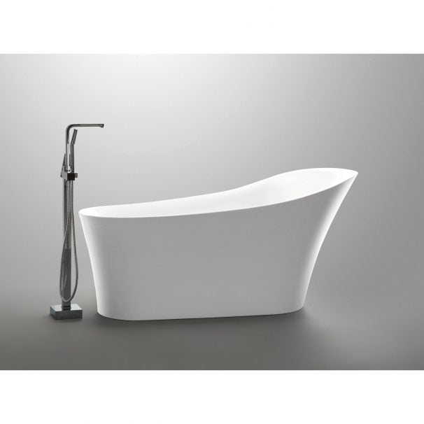 ANZZI MAPLE SERIES 5.58 Ft. Freestanding Bathtub In White