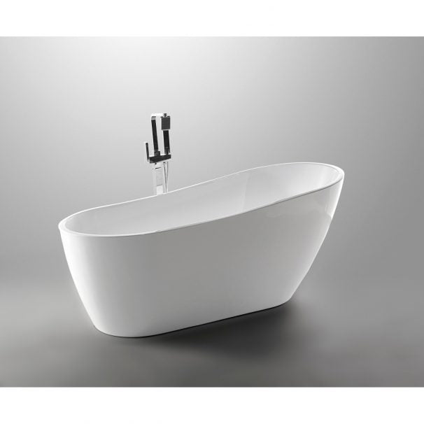 ANZZI TREND SERIES 5.58 Ft. Freestanding Bathtub In White