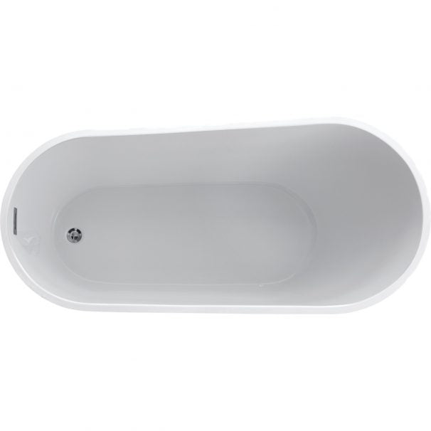 ANZZI TREND SERIES 5.58 Ft. Freestanding Bathtub In White