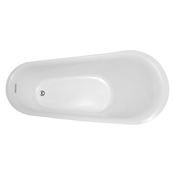 ANZZI MAPLE SERIES 5.58 Ft. Freestanding Bathtub In White