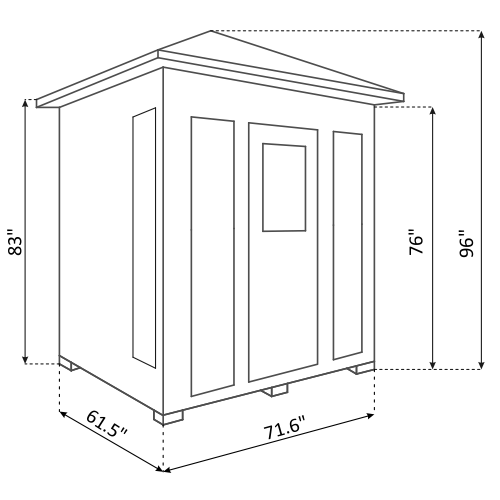 Enlighten Sauna DIAMOND - 4 Slope