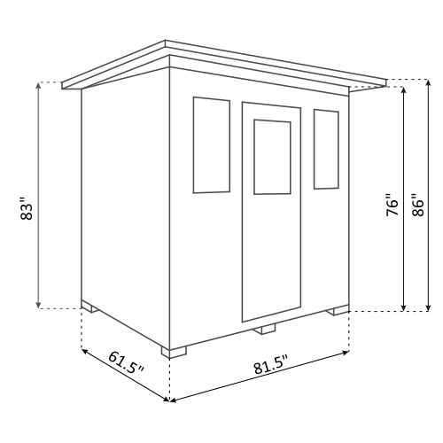 Enlighten Sauna MoonLight - 5 Slope